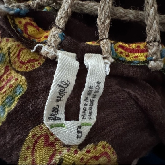 Free People Boho Tunic Dress Sz S Beach Cover Up ASO Miley Cyrus Ashley Tisdale - Picture 12 of 13